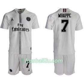 Günstige Fußballtrikots Paris Saint Germain Mbappe 7 Jodan Weiß Kinder 3rd trikot 2018/19